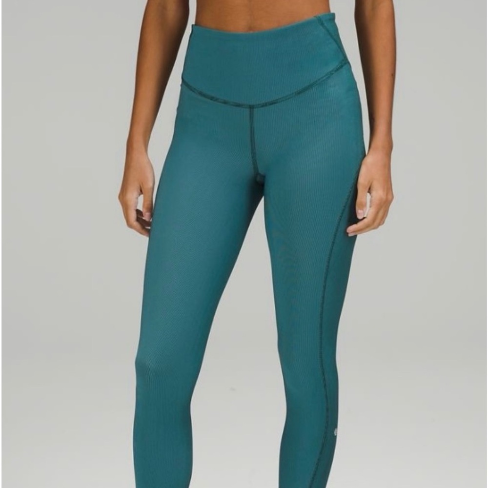 Base Pace high rise crop 23” two tone ribbed